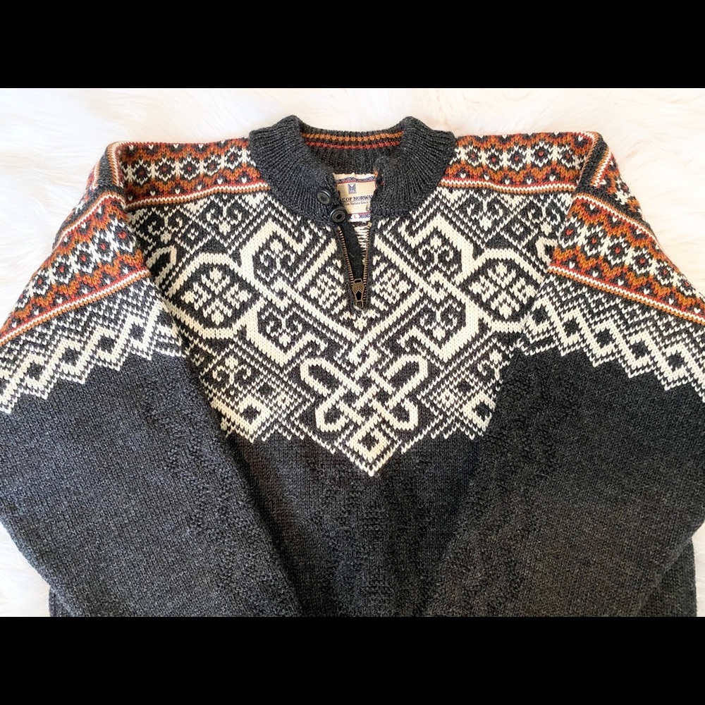 Dale Of Norway Wool half zip sweater VAIL 1999 L - Picture 3 of 7